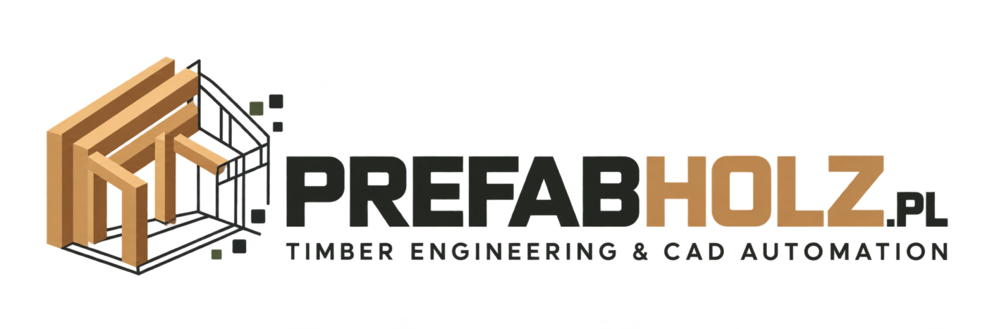 Projektowanie konstrukcji drewnianych, modele 3D i CNC | Prefabholz